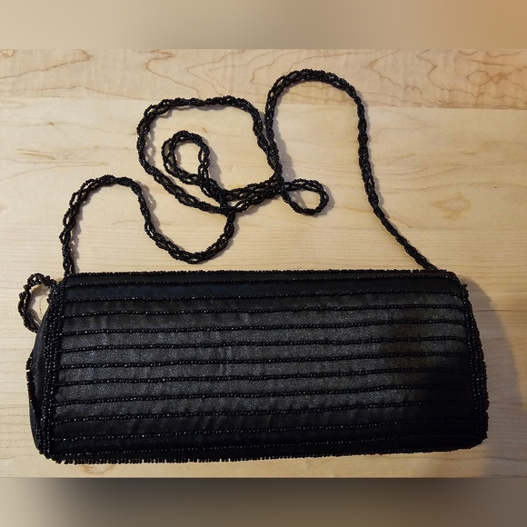 Black Clutch with Black Stones - Picture 2 of 3